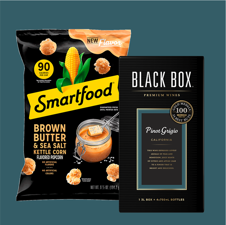 Pinot Grigio & Brown Butter and Salt Popcorn