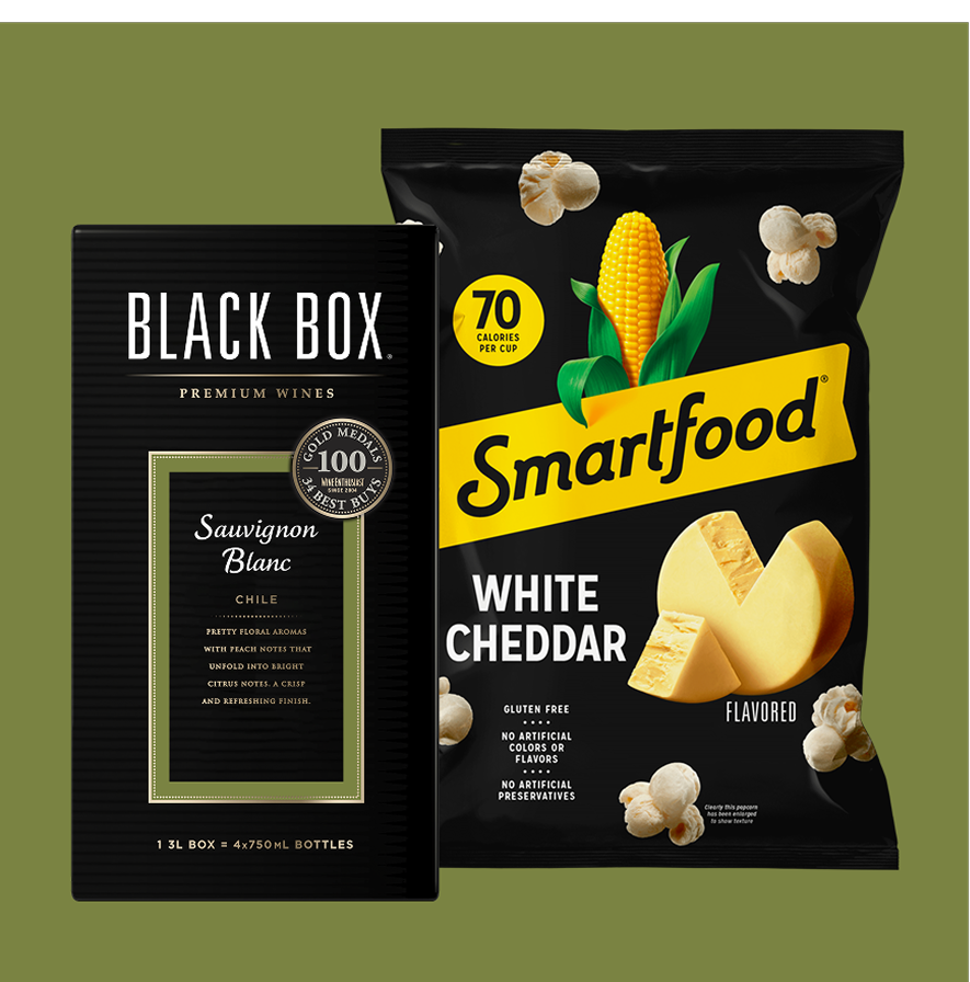 Sauvignon Blanc & White Cheddar Popcorn