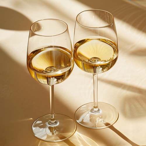 2 glasses of chardonnay