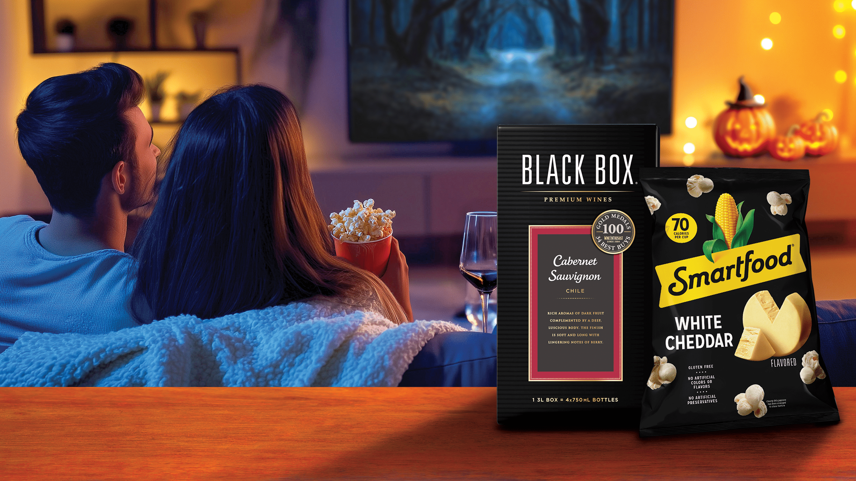 Smartfood x Black Box Wines Banner