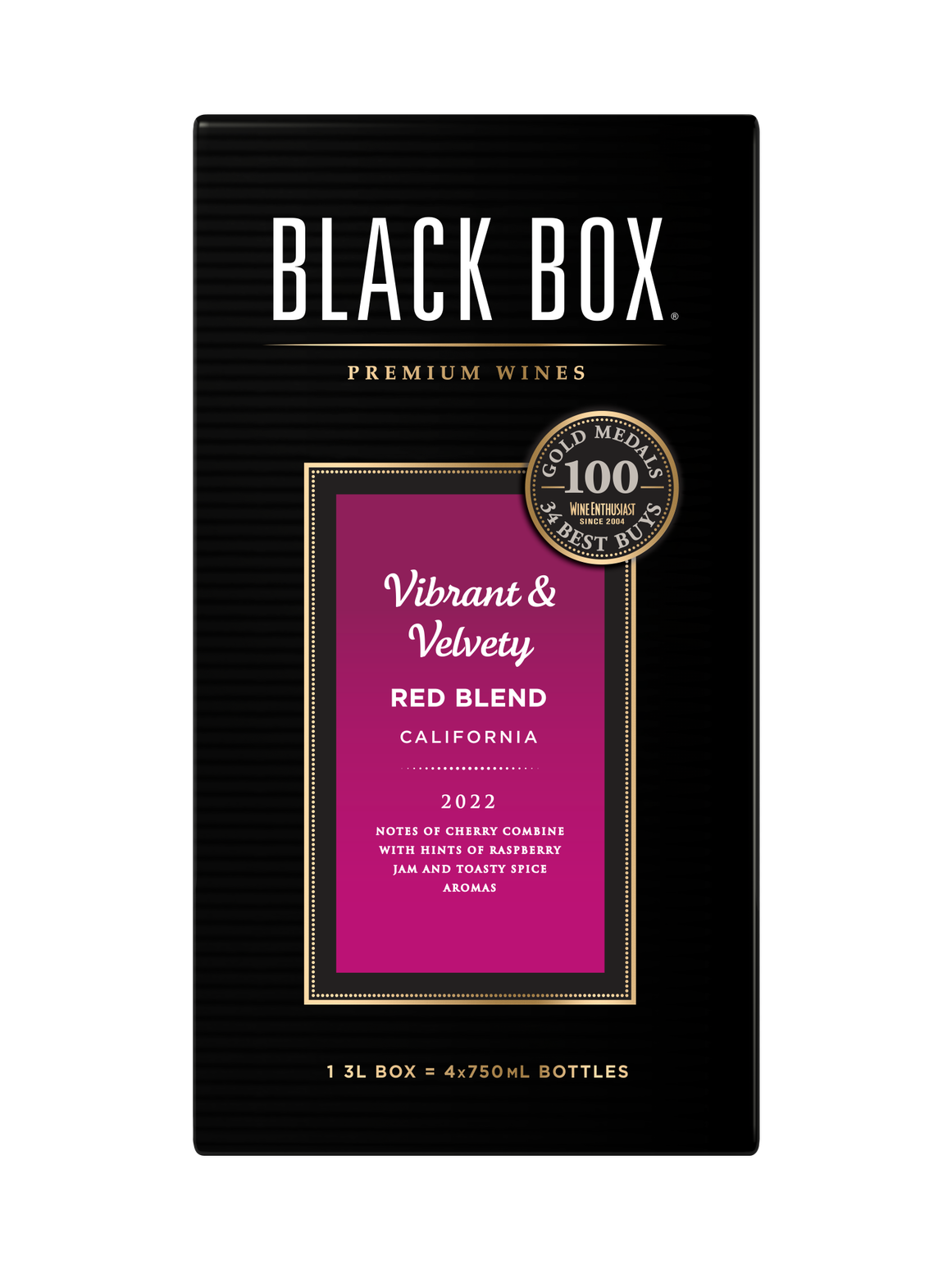 Black Box Vibrant and Velvety Red Blend 2022 3L 