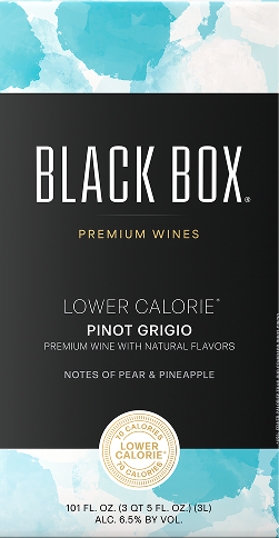 Black Box Lower Caloie Pinot Grigio is Off-Dry